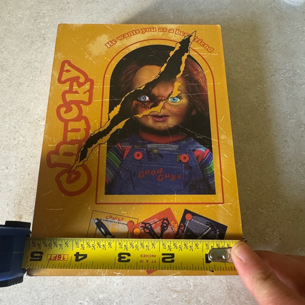 Yellow Chucky Doll Toy plaque